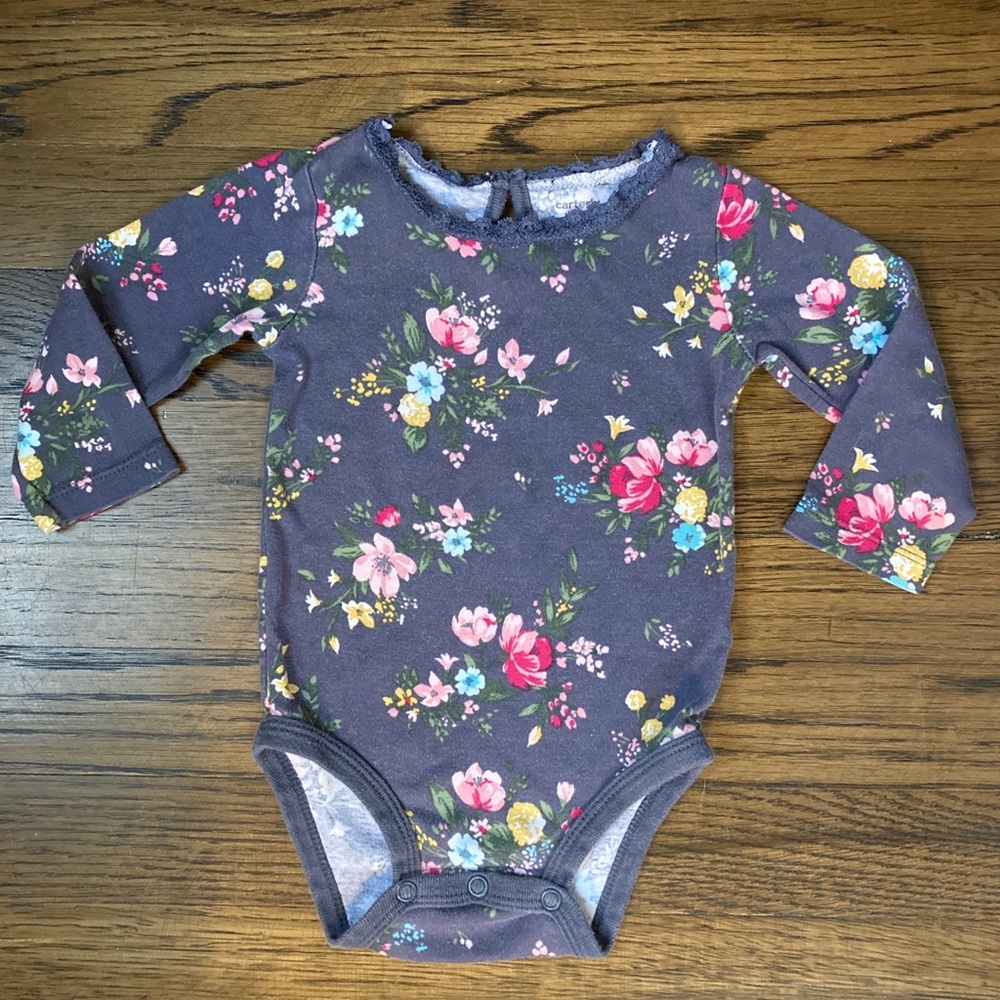 Carter’s Pretty Floral Pattern Bodysuit